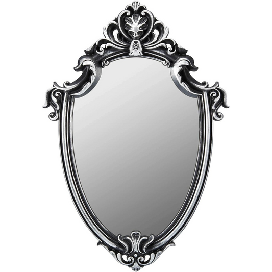 OMIRO Decorative Wall Mirror of Antique Shield Shape, 16" L x 11" W