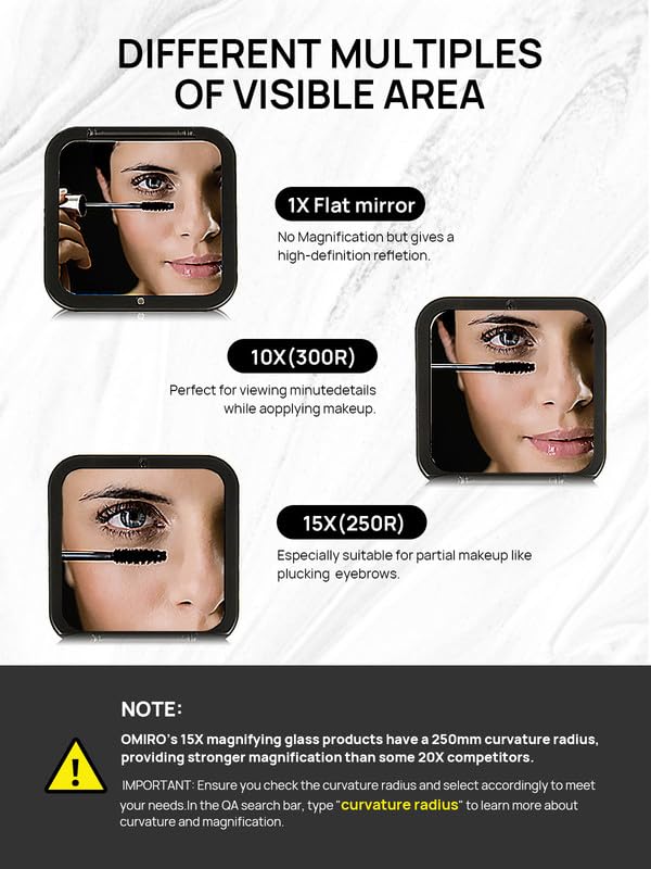 omirodirect compact square mirror