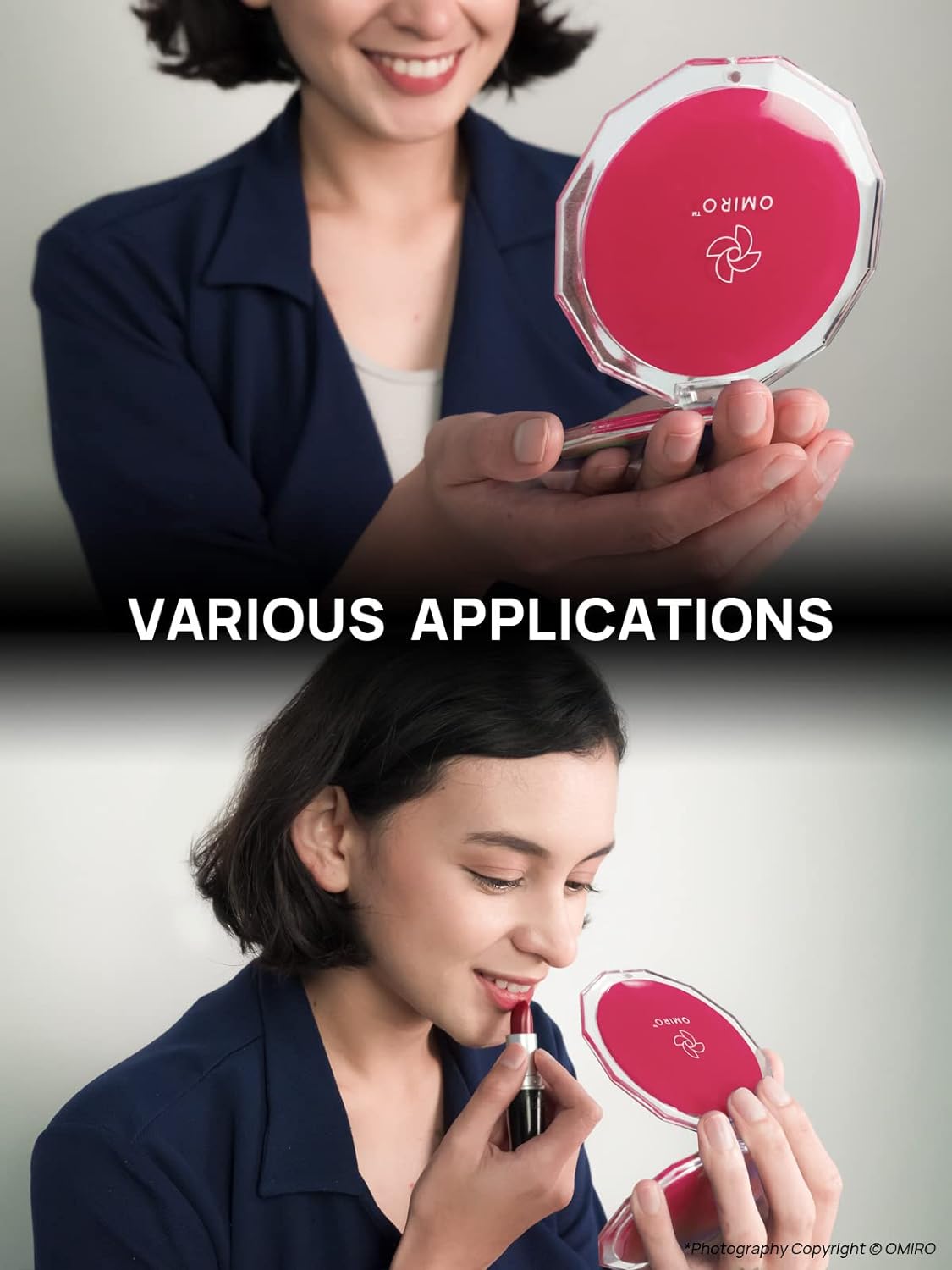 omirodirect compact mirror viva magenta