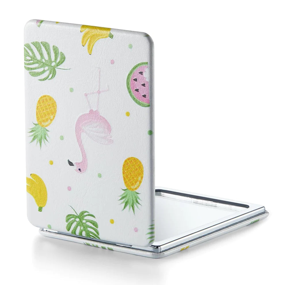 omirodirect printed compact mirror tropical