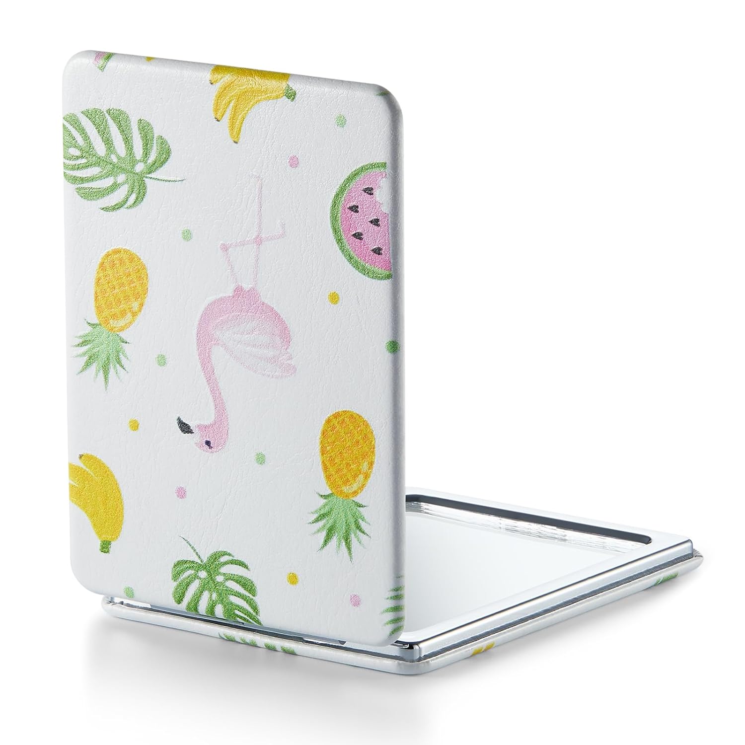 omirodirect printed compact mirror tropical