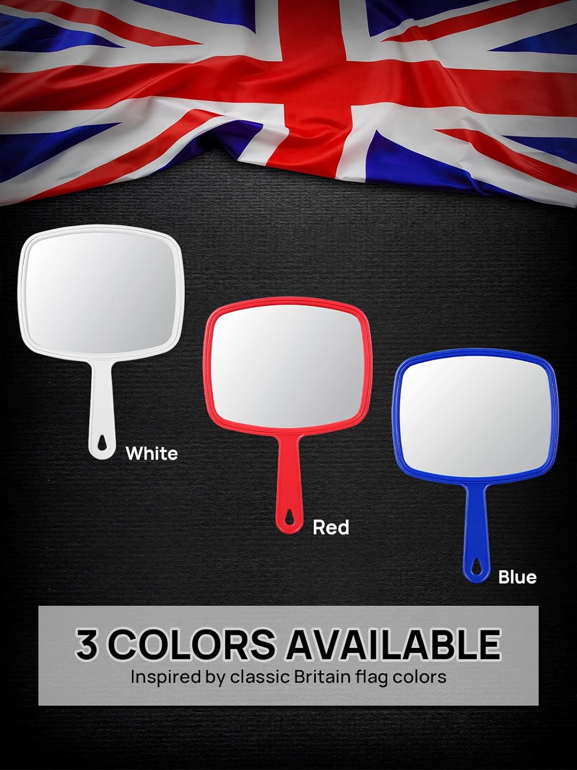 OMIRO Hand Mirror, Handheld Mirror with Handle, American Old Glory