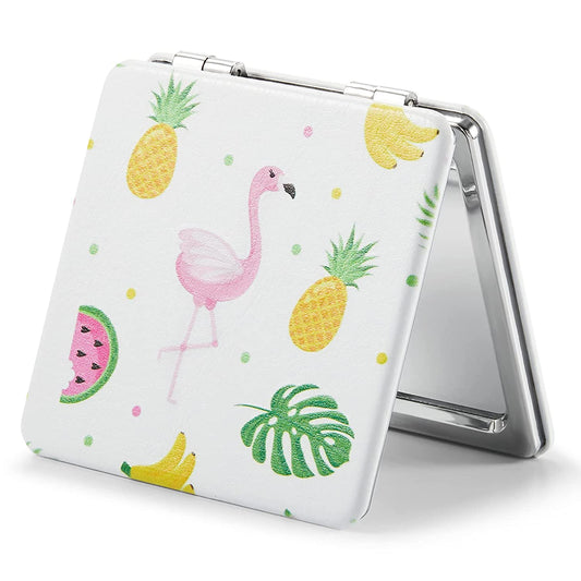 Omiro Patterned Compact Mirror