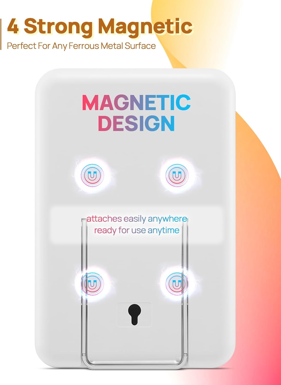 OMIRO Magnetic Mirror, 8 x 5 inches Desk Makeup Mirror with Foldable Stand and Hanging Hole for Shaving, Strong Magnets for Secure Attachment