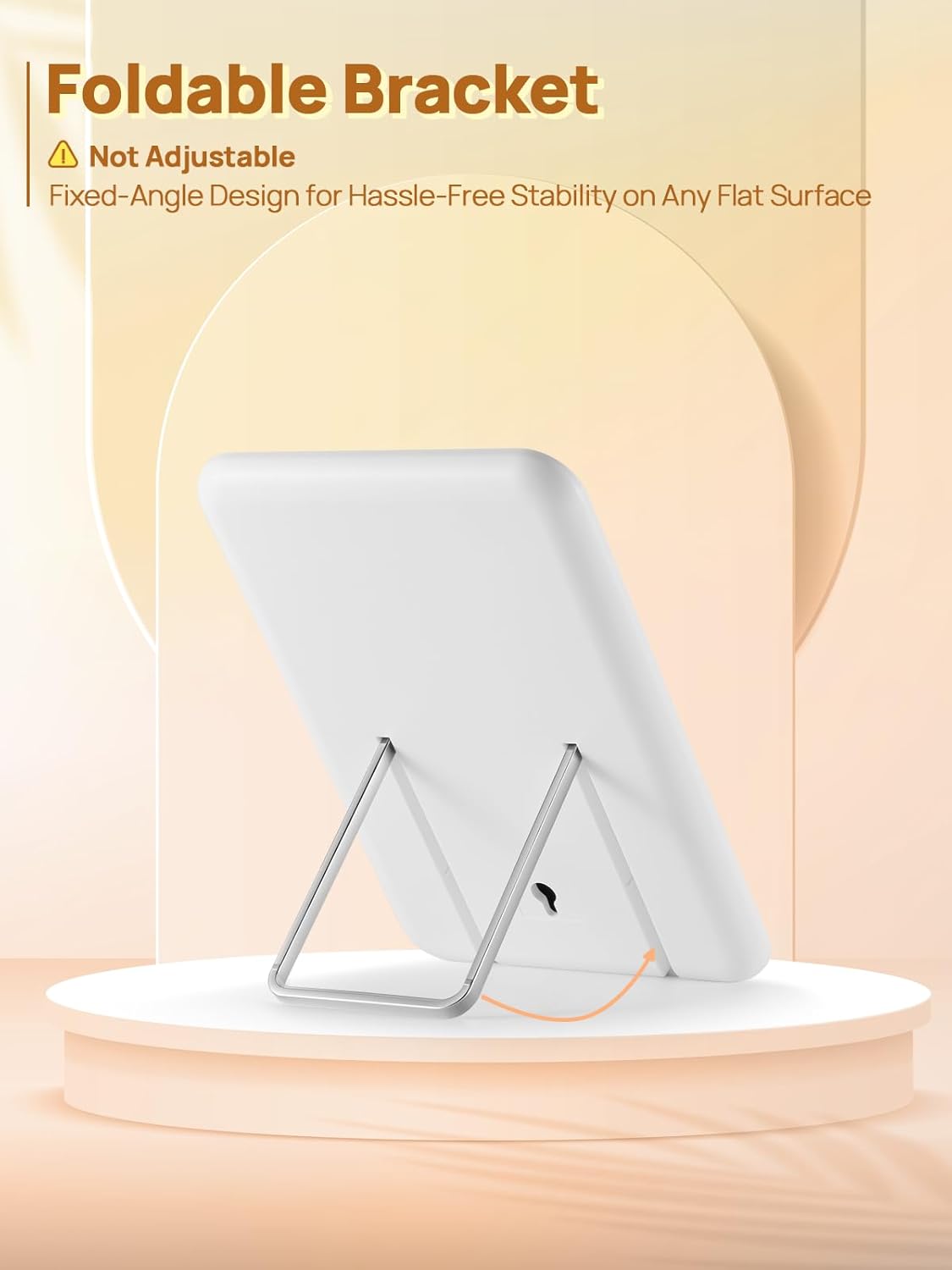 OMIRO Magnetic Mirror, 8 x 5 inches Desk Makeup Mirror with Foldable Stand and Hanging Hole for Shaving, Strong Magnets for Secure Attachment