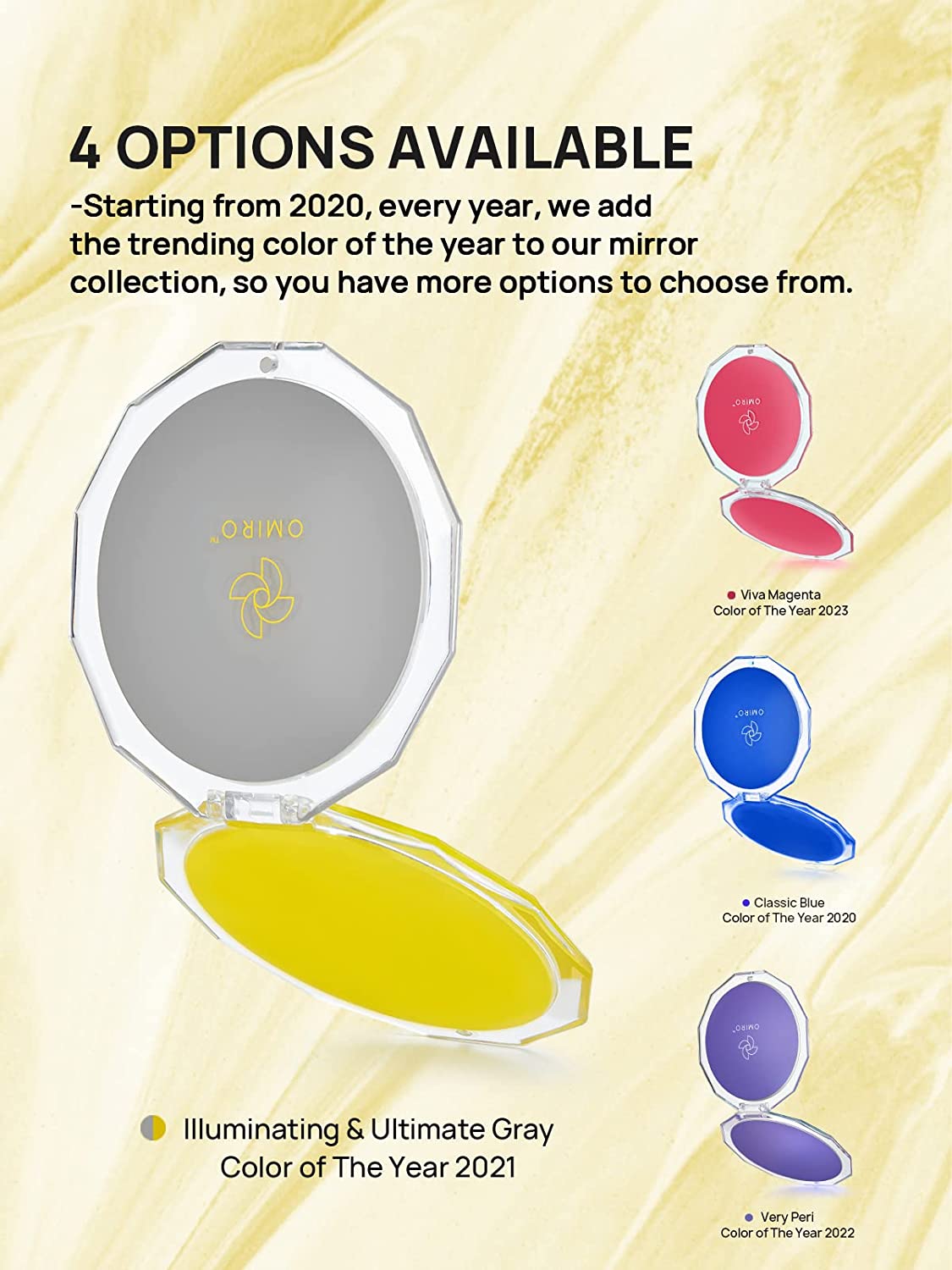 Omiro Color of the Year Compact Mirror