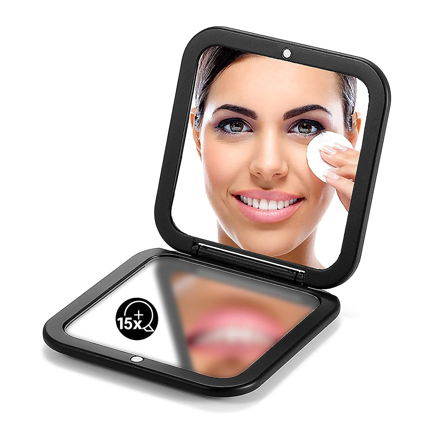 omirodirect compact mirror square black