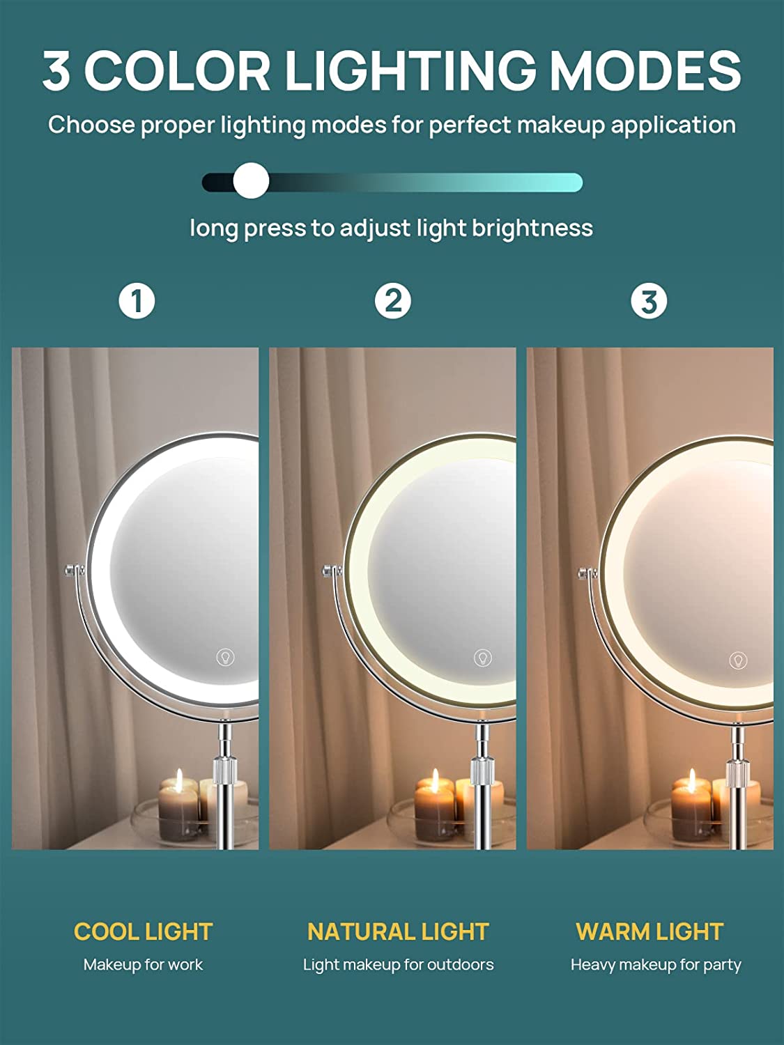 Omiro Tabletop LED Mirror