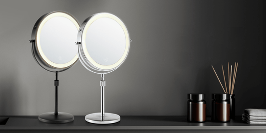 A Review of the 3X/10X OMIRO Tabletop Magnifying Mirror with Lights