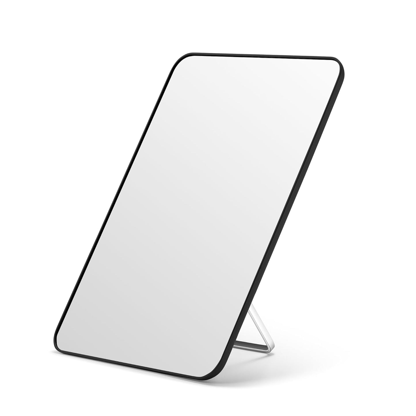 OMIRO Desk Makeup Mirror, Table Mirror with Foldable Stand and Hanging Hole for Shaving and Travelling