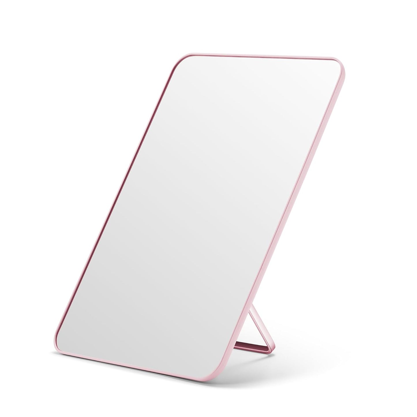 OMIRO Desk Makeup Mirror, Table Mirror with Foldable Stand and Hanging Hole for Shaving and Travelling