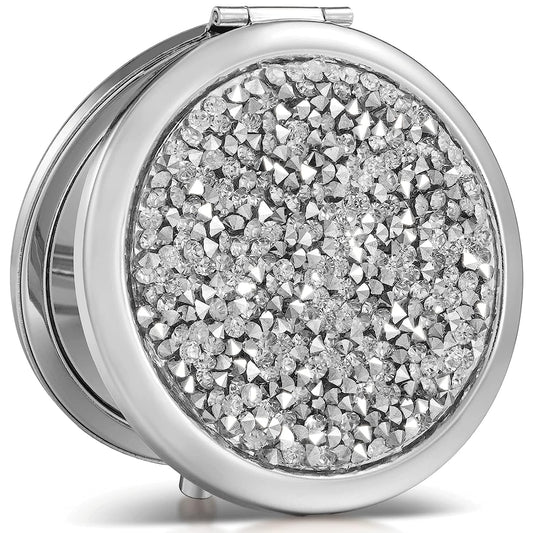 omirodirect compact mirror silver mix diamond