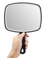 OMIRO Hand Mirror, Black Handheld Mirror with Handle, 6.6" W x 9.2" L