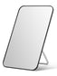 OMIRO Desk Makeup Mirror, 8 x 5 inches Table Mirror with Foldable Stand and Hanging Hole for Shaving and Travelling, White