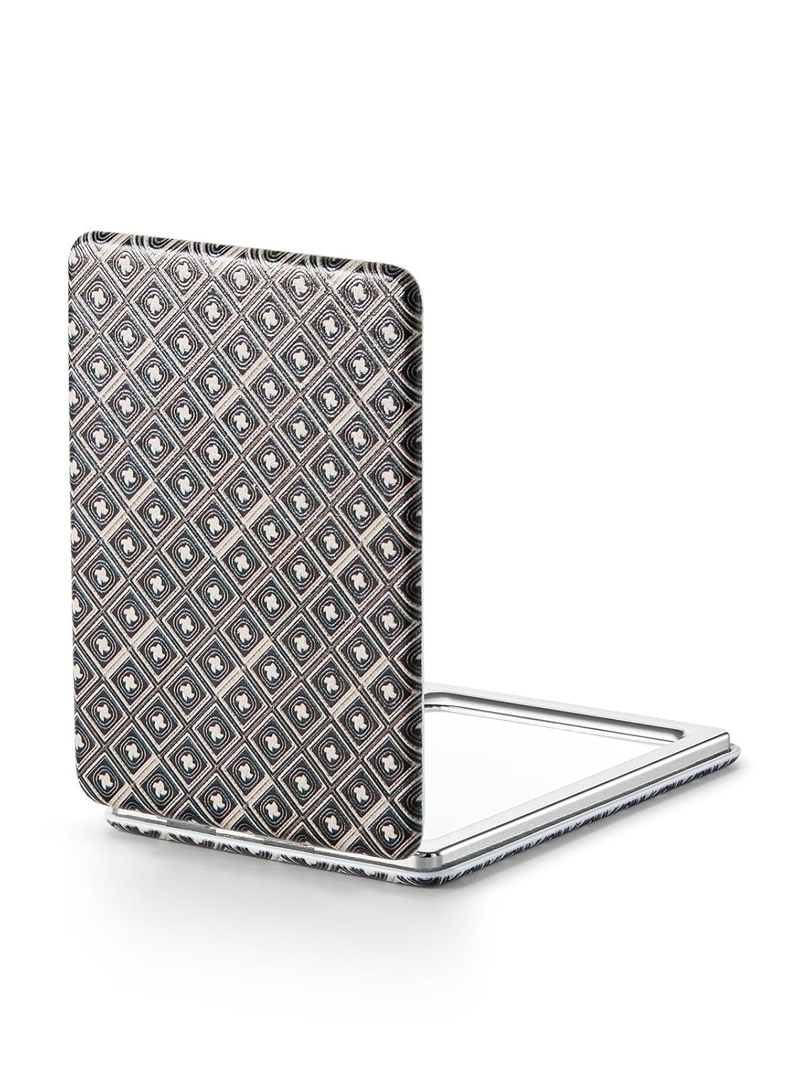 OMIRO Compact Magnifying Mirror, Unique Painting Pocket Mirror with Classical PU Leather