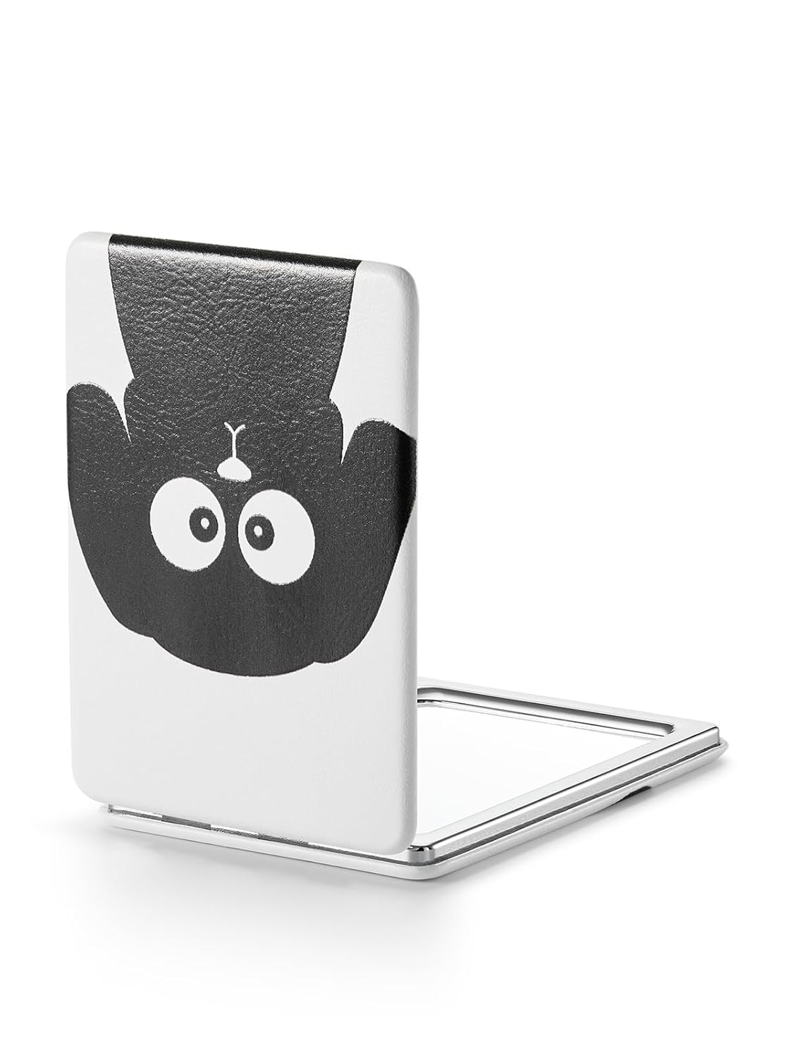 OMIRO 1X/3X Magnifying Mirror, Unique Painting Compact Mirror with Classical PU Leather