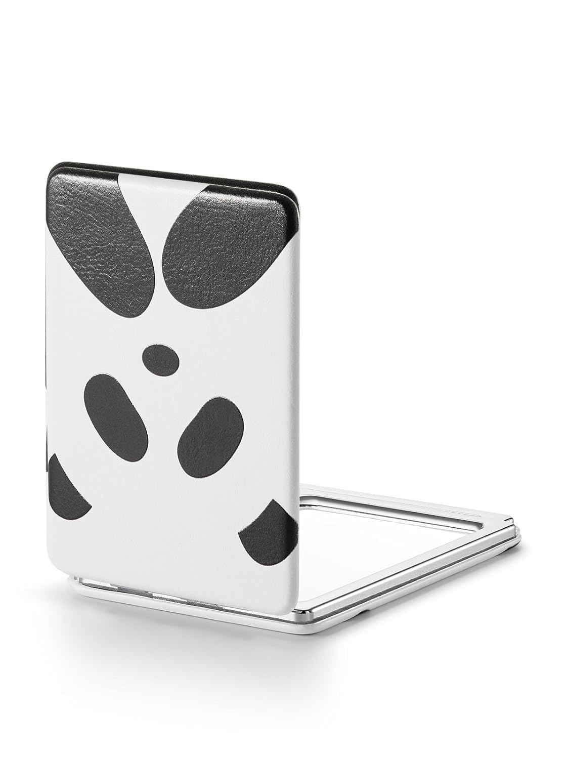 OMIRO 1X/3X Magnifying Mirror, Unique Painting Compact Mirror with Classical PU Leather