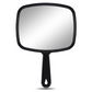 OMIRO 9.3" L x 6.6" W Hand Mirror, All Black Handheld Mirror with Handle