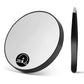 OMIRO 10X(300R) Magnifying Mirror and Eyebrow Tweezers Kit, 3.5" Two Suction Cups Magnifier Travel Set