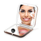 omirodirect compact mirror square gold