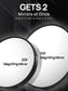 OMIRO 10X(300R)&20X(200R) Magnifying Mirrors and 3 Tweezers Set Combo, 4.5" & 3.5" Triple Suction Cups Round Spot Mirrrors