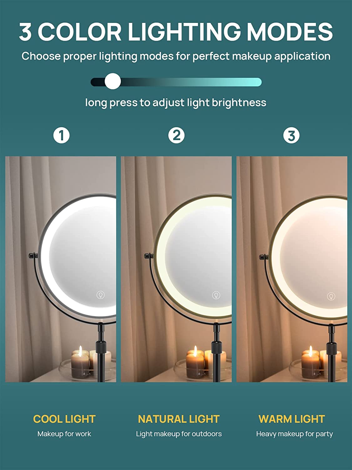 Omiro Tabletop LED Mirror